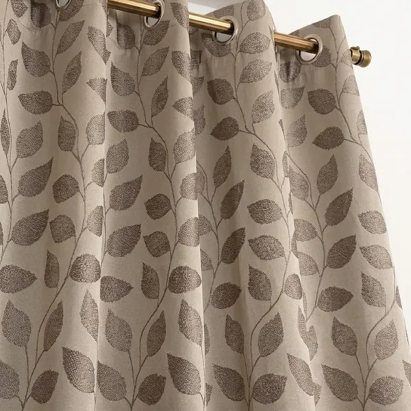 Premium_Onion_Color_Leaf_Jacquard_Door_Curtain_7_Feet_|_Designer_Botanical_Pattern_Eyelet_Curtain_for_Living_Room_&_Bedroom_|_Pack_of_1