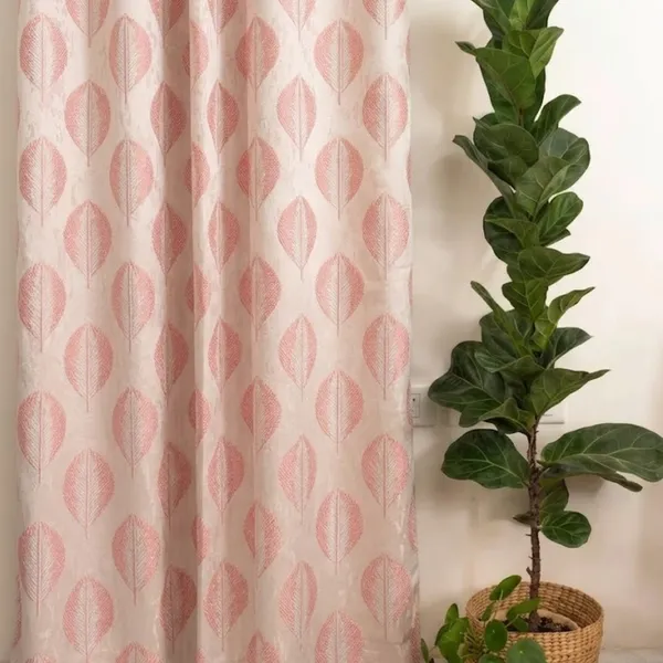 Premium_Pink_Leaf_Print_Door_Curtain_with_Eyelet_Rings_for_Living_Room_Bedroom_Balcony_Door_(7_Feet,_Pack_of_1)
