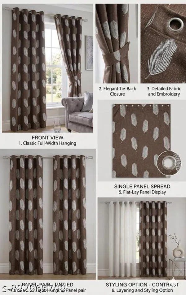 Coffee_Brown_Leaf_Printed_Polyester_Door_Curtains_7_Feet_Pack_Of_2_Eyelet_Room_Darkening