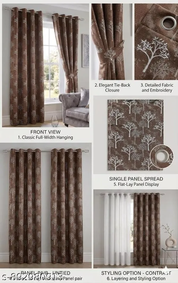 Stylish_Coffee_Brown_Tree_Print_Polyester_Door_Curtains_7_Feet_Premium_Eyelet_Curtains_For_Living_Room_Bedroom_Long_Door_Drapes_Pack_Of_4
