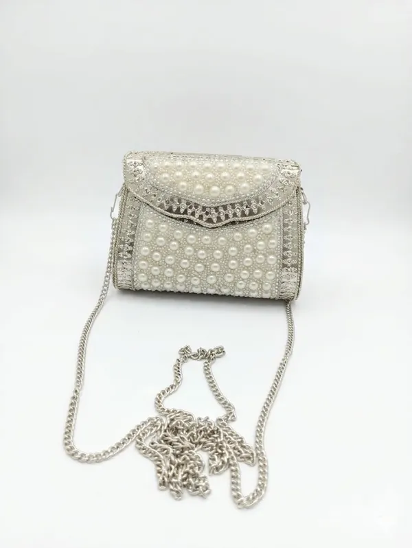 Pearl_White_Pu_Leather_Premium_Sling_Bag_For_Women