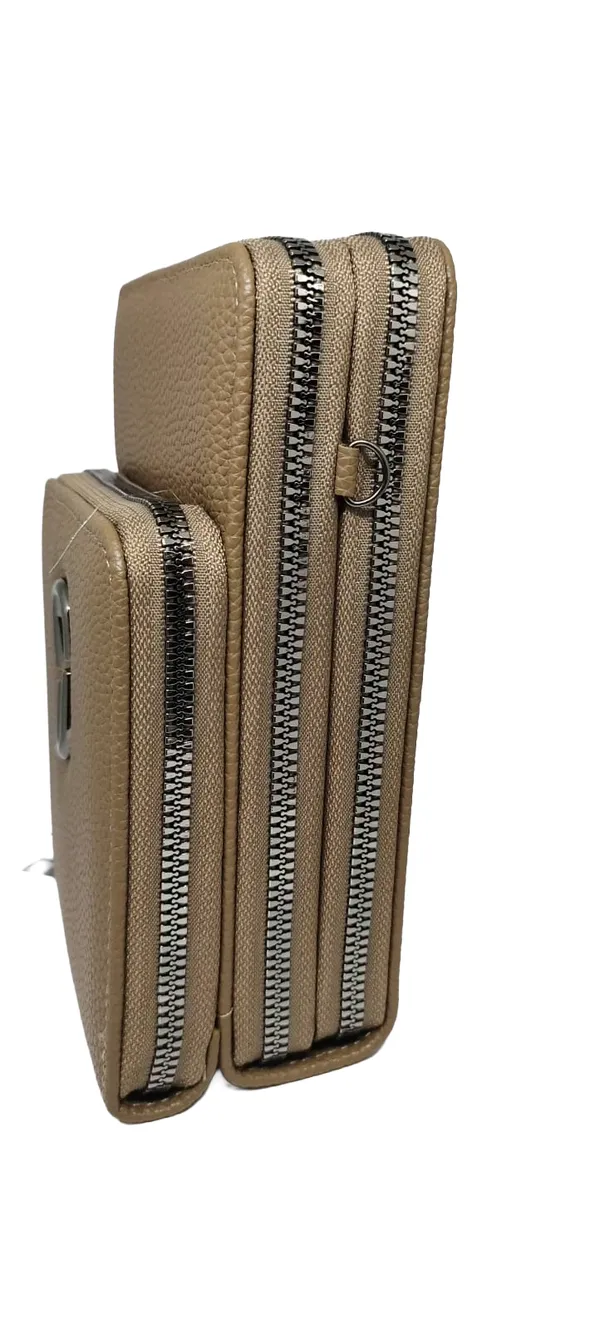Tan_Brown_Pu_Leather_Premium_Phone_Wallet_For_Women
