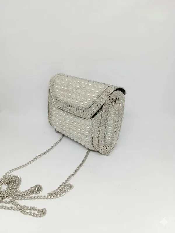 Pearl_White_Pu_Leather_Premium_Mini_Crossbody_Bag_For_Women