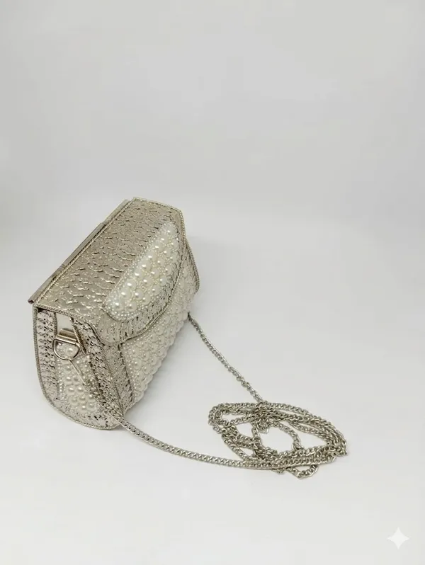 Pearl_White_Pu_Leather_Premium_Sling_Bag_For_Women
