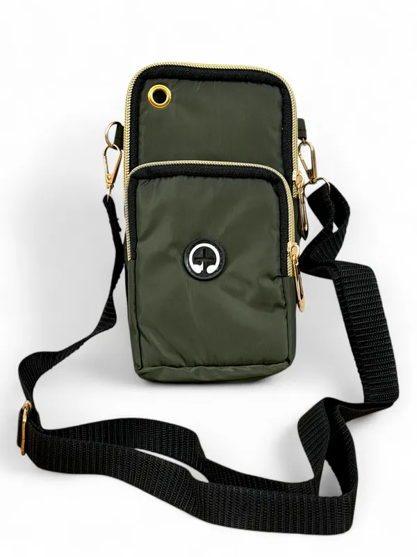 Olive_Green_Polyester_Premium_Crossbody_Phone_Bag_For_Women