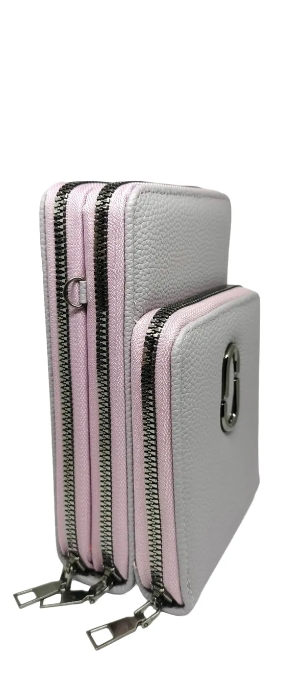 Pink_And_Grey_Pu_Leather_Premium_Wallet_Organizer_For_Women