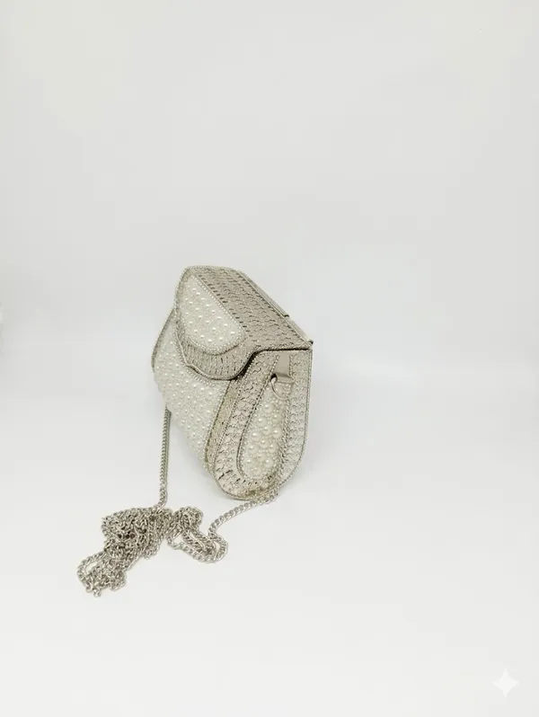 Pearl_White_Pu_Leather_Premium_Sling_Bag_For_Women