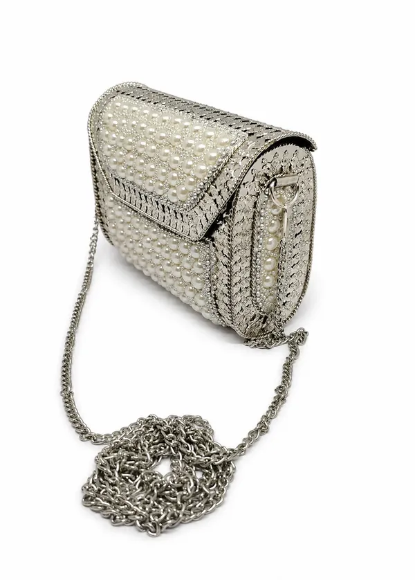Pearl_White_Pu_Leather_Premium_Mini_Crossbody_Bag_For_Women