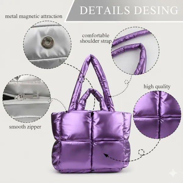 Purple_Pu_Leather_Premium_Quilted_Tote_Bag_For_Women
