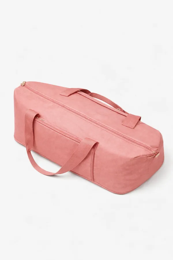 Pink_Pu_Leather_Premium_Travel_Duffel_Bag_For_Women