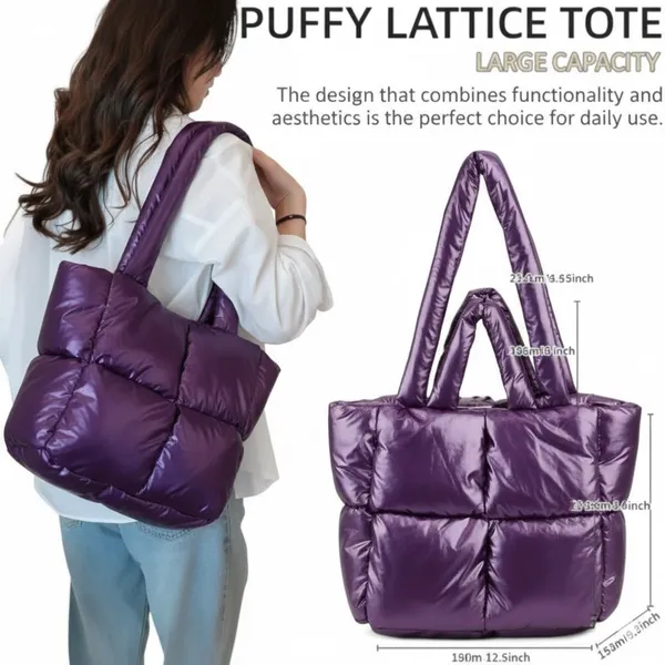 Purple_Pu_Leather_Premium_Quilted_Tote_Bag_For_Women