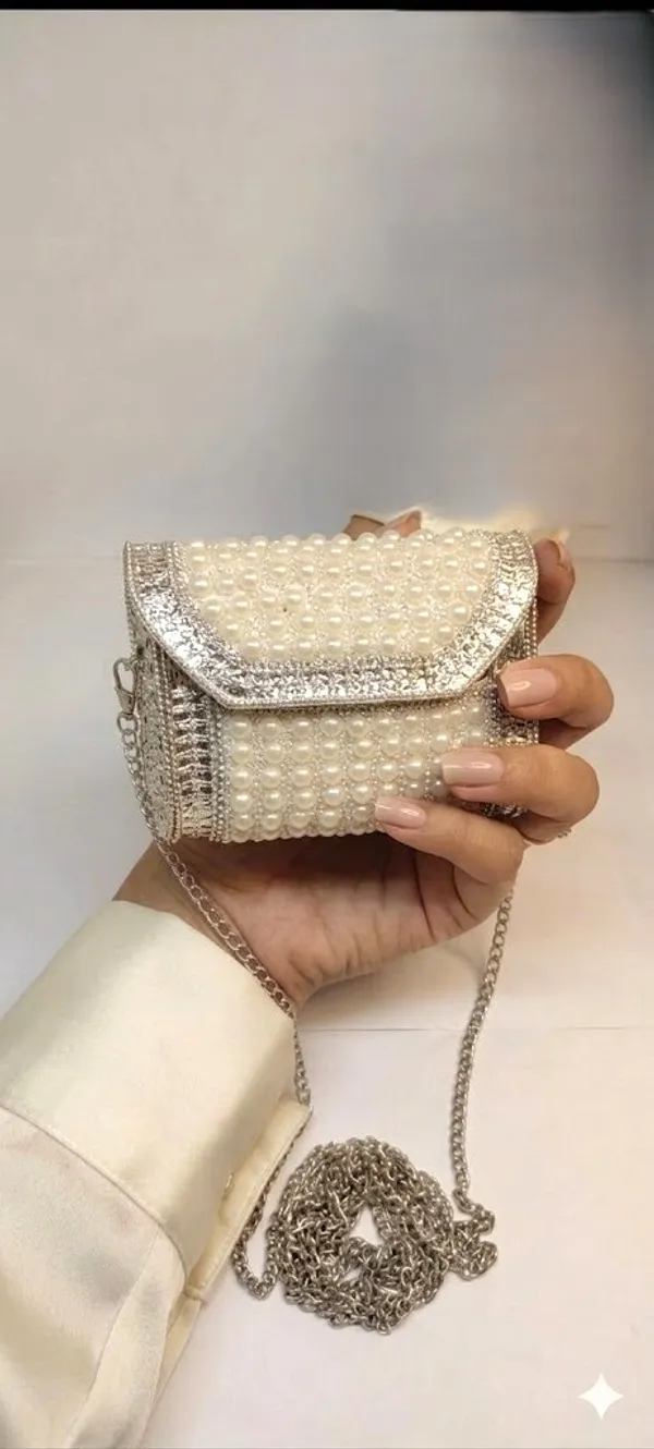 Pearl_White_Pu_Leather_Premium_Mini_Crossbody_Bag_For_Women