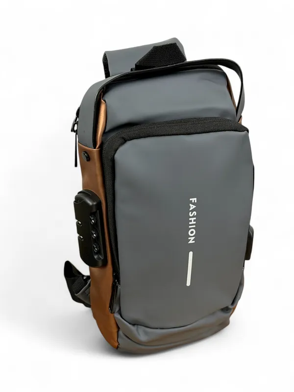 Dark_Grey_Nylon_Premium_Crossbody_Sling_Bag_For_Women
