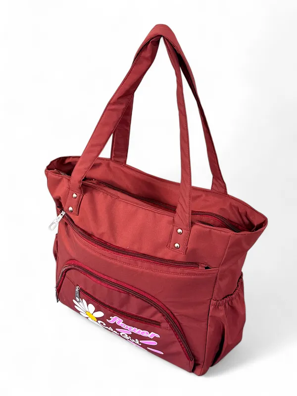 Maroon_Canvas_Premium_Shoulder_Tote_Bag_For_Women