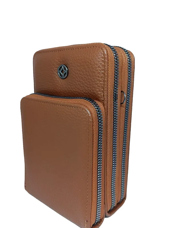 Tan_Brown_Leather_Premium_Phone_Pouch_For_Women