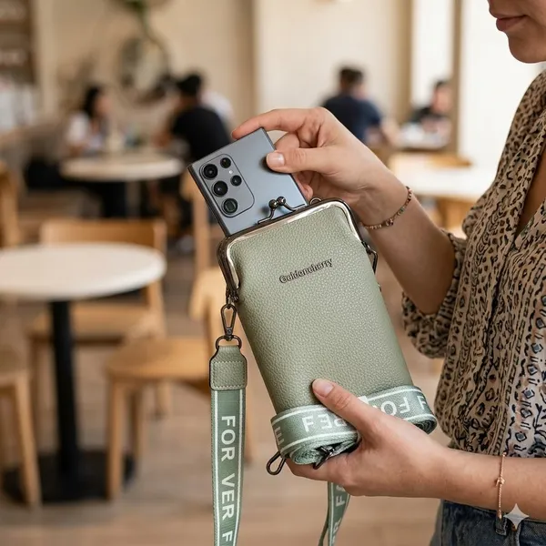 Olive_Green_Leather_Premium_Mobile_Pouch_For_Women