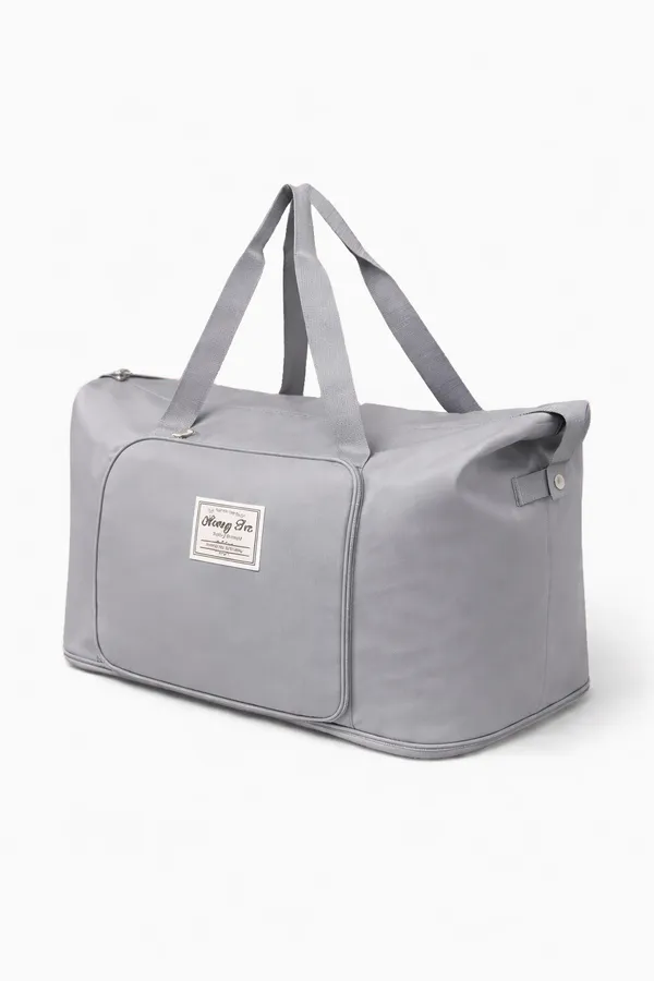 Grey_Pu_Leather_And_Faux_Fur_Premium_Travel_Duffel_Bag_For_Women