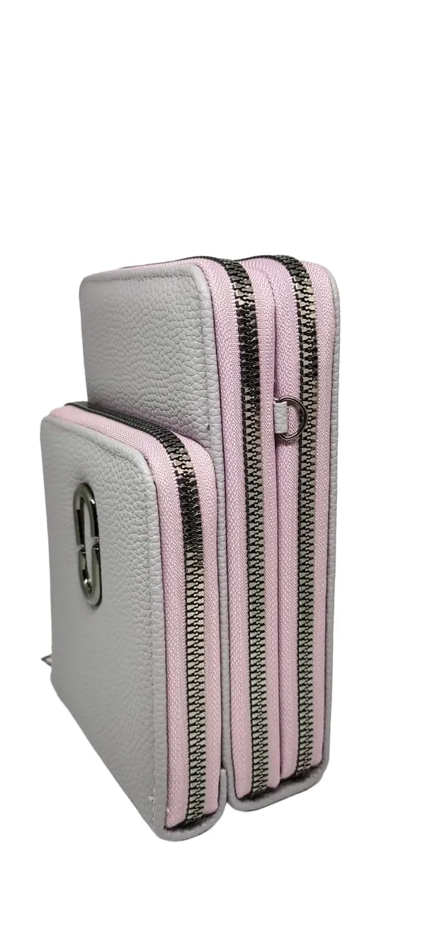 Pink_And_Grey_Pu_Leather_Premium_Wallet_Organizer_For_Women