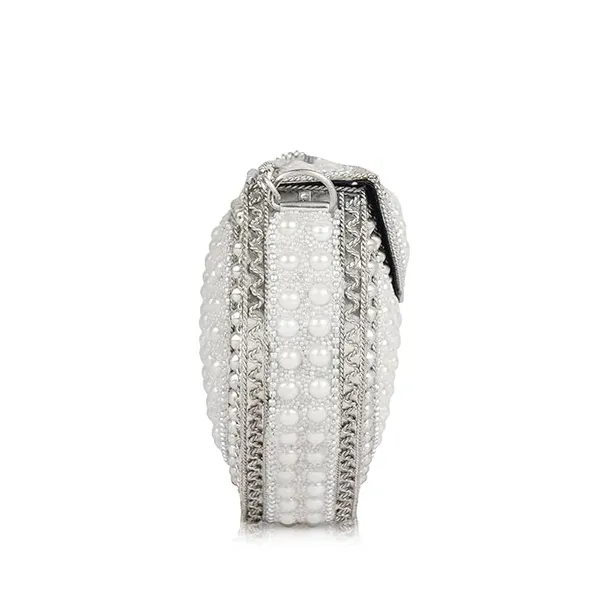 Silver_Metal_And_Pearl_Embellishments_Premium_Cosmetic_Bag_For_Women