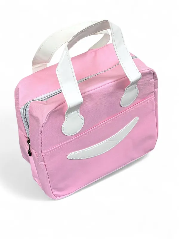 Pink_Nylon_Premium_Lunch_Bag_For_Women