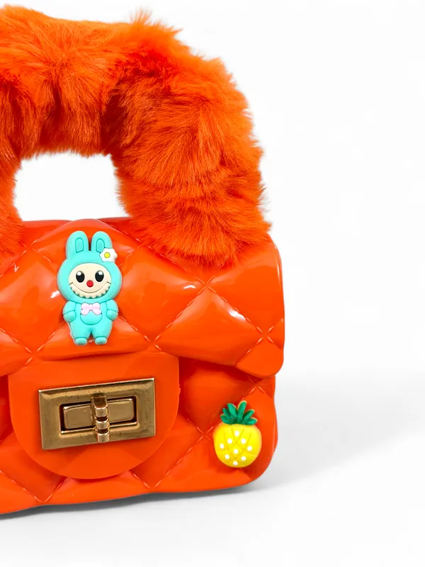 Orange_Polyester_Premium_Handbag_For_Kids