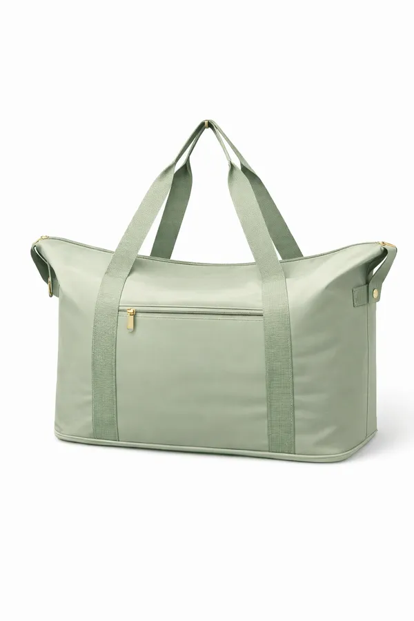 Sage_Green_Polyester_Premium_Travel_Duffel_Bag_For_Women