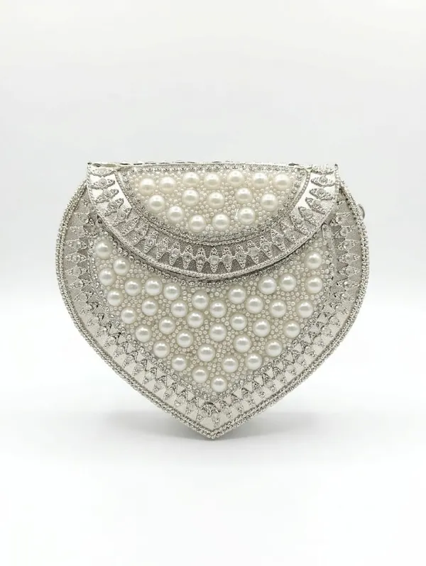Silver_Metal_And_Pearl_Embellishments_Premium_Cosmetic_Bag_For_Women