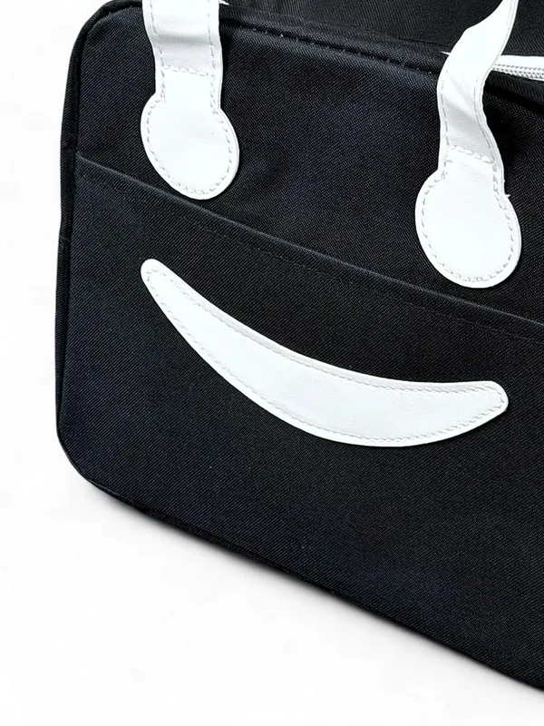 BLACK_Pu_Leather_Premium_Lunch_Bag_For_Women