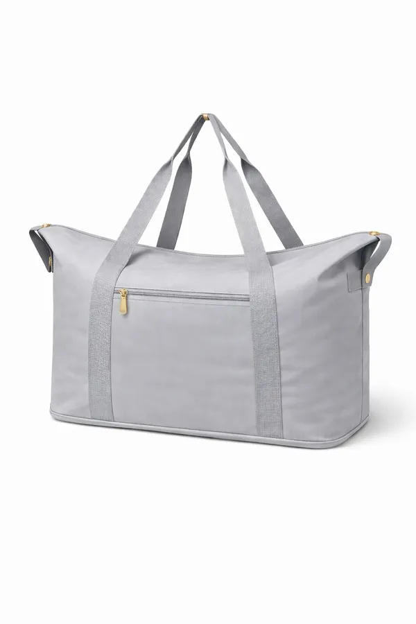 Grey_Pu_Leather_And_Faux_Fur_Premium_Travel_Duffel_Bag_For_Women