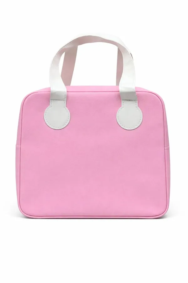 Pink_Nylon_Premium_Lunch_Bag_For_Women