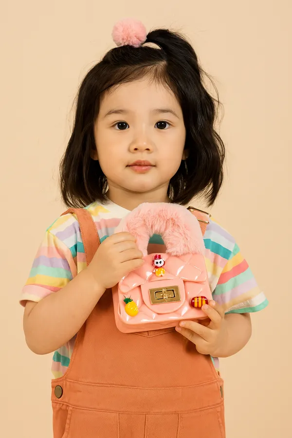 Pink_Pu_Leather_And_Faux_Fur_Premium_Mini_Handbag_For_Kids