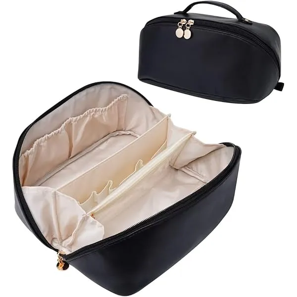 Black_Polyester_Premium_Makeup_Cosmetic_Organizer_Pouch_Bag_For_Women