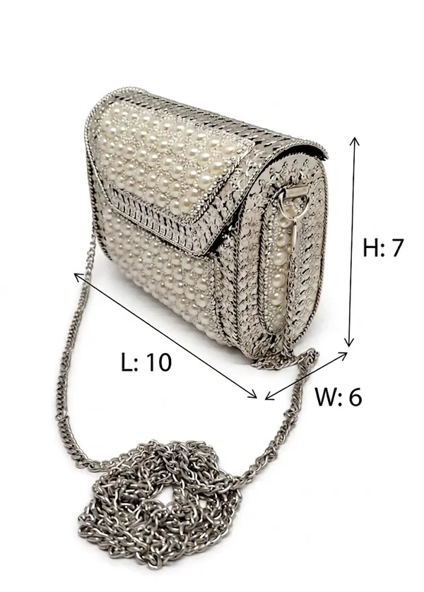 Pearl_White_Pu_Leather_Premium_Mini_Crossbody_Bag_For_Women