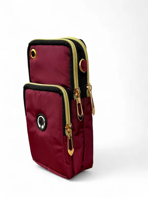 Maroon_Canvas_Premium_Phone_Pouch_For_Women