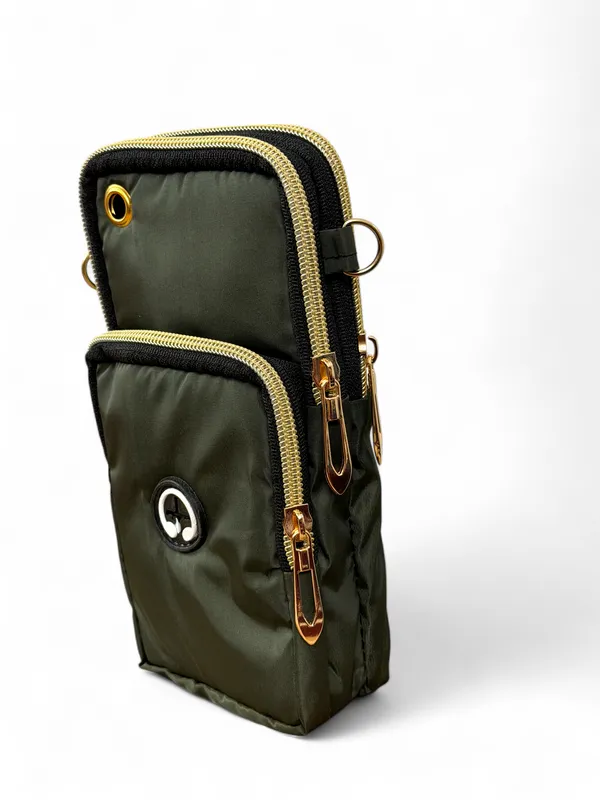 Olive_Green_Polyester_Premium_Crossbody_Phone_Bag_For_Women