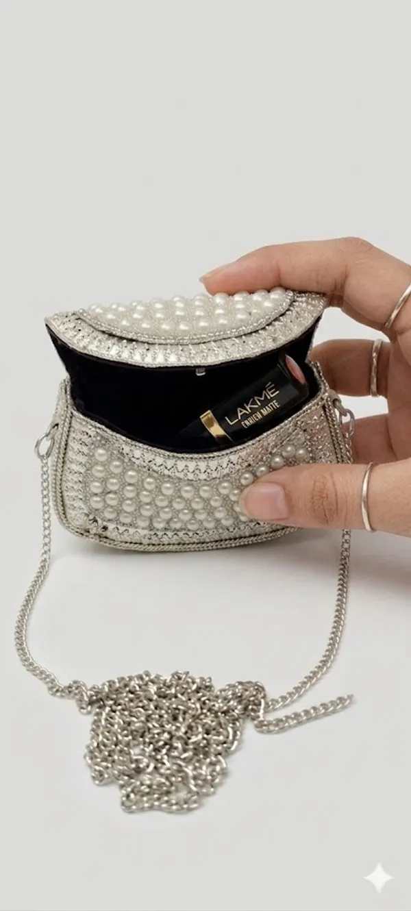 Pearl_White_Pu_Leather_Premium_Mini_Crossbody_Bag_For_Women