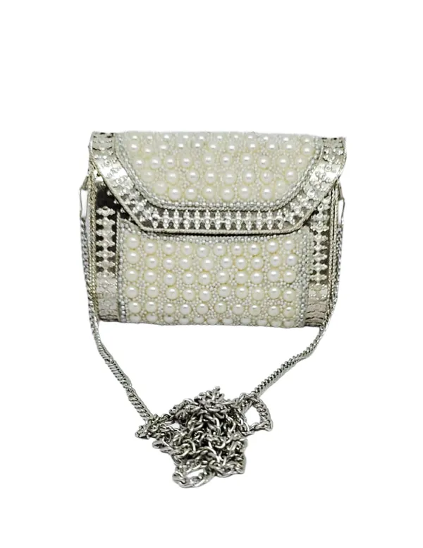 Pearl_White_Pu_Leather_Premium_Mini_Crossbody_Bag_For_Women