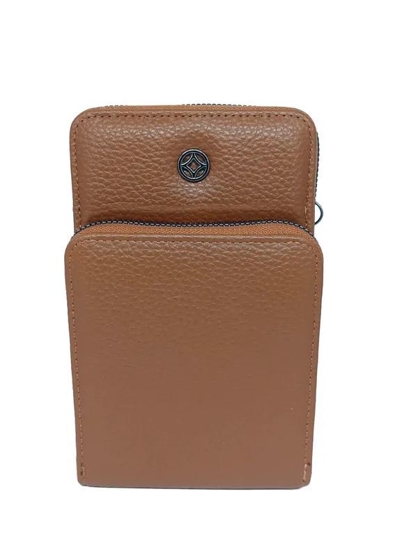 Tan_Brown_Leather_Premium_Phone_Pouch_For_Women