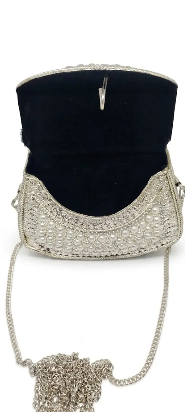 Pearl_White_Pu_Leather_Premium_Mini_Crossbody_Bag_For_Women
