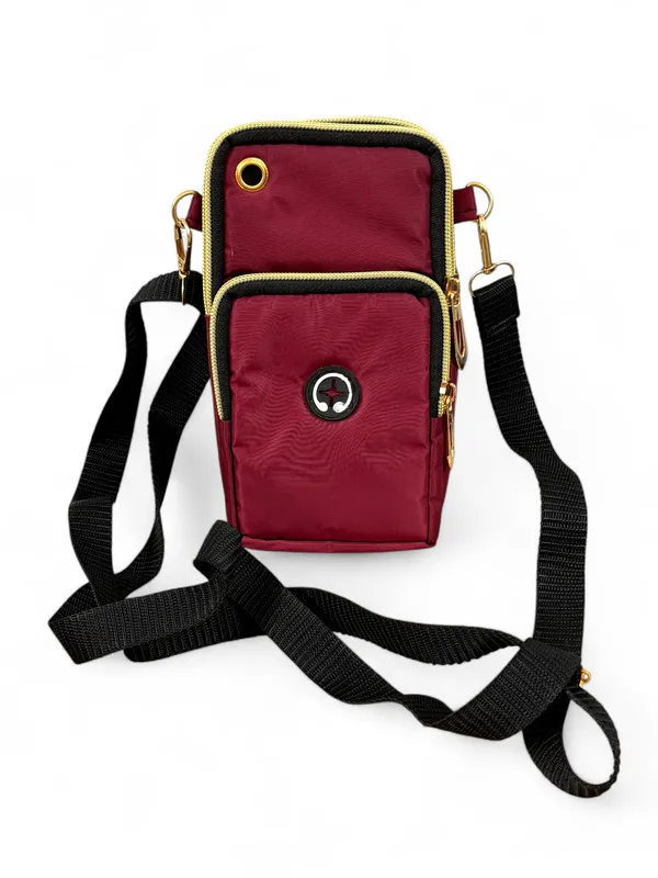 Maroon_Canvas_Premium_Phone_Pouch_For_Women