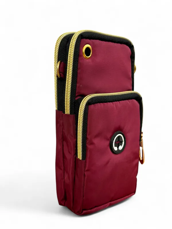 Maroon_Canvas_Premium_Phone_Pouch_For_Women