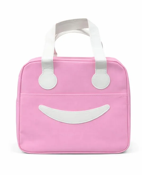 Pink_Nylon_Premium_Lunch_Bag_For_Women