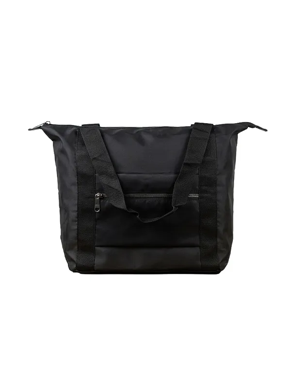 Black_Pu_Leather_Premium_Expandable_Tote_Bag_For_Women