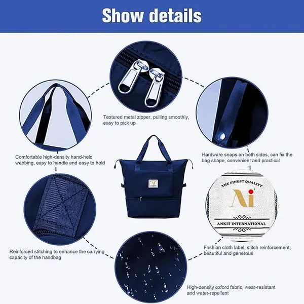 Navy_Blue_Polyester_Premium_Travel_Duffel_Bag_For_Women
