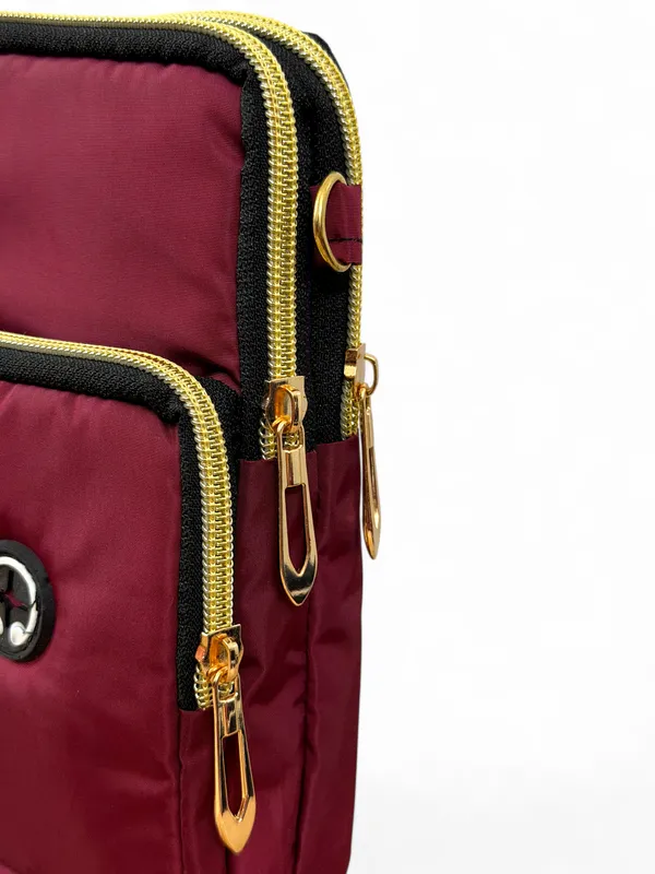 Maroon_Canvas_Premium_Phone_Pouch_For_Women