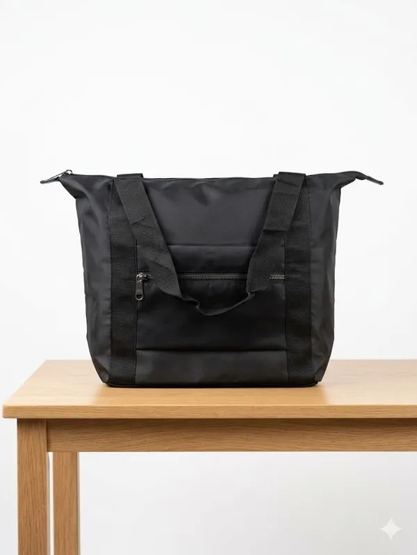 Black_Pu_Leather_Premium_Expandable_Tote_Bag_For_Women