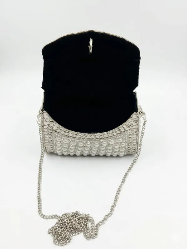 Pearl_White_Pu_Leather_Premium_Sling_Bag_For_Women