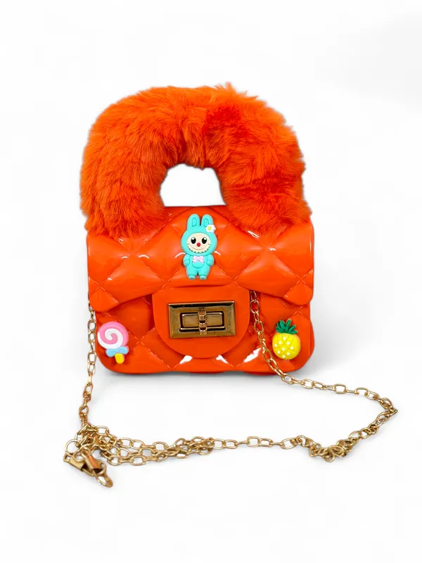 Orange_Polyester_Premium_Handbag_For_Kids