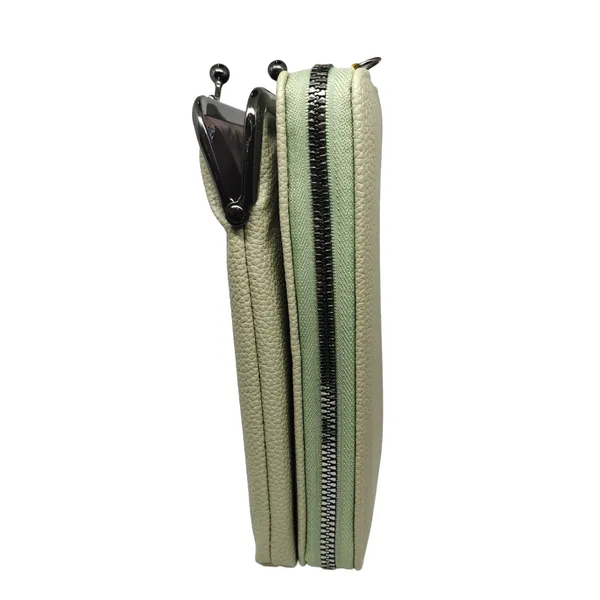 Olive_Green_Leather_Premium_Mobile_Pouch_For_Women