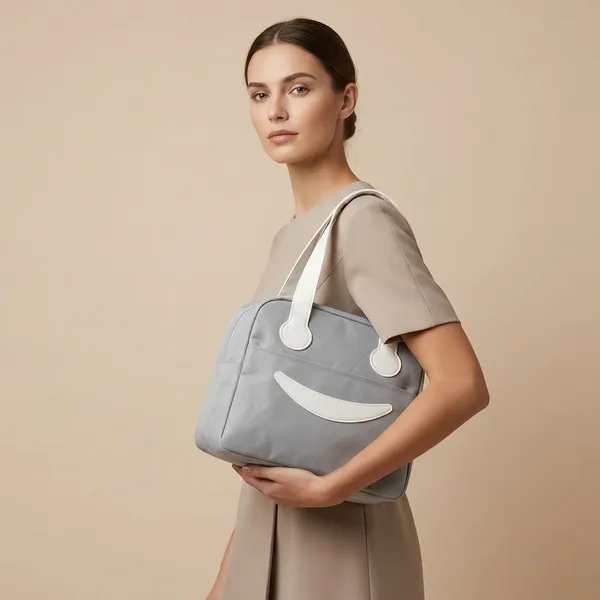 GREY_Polyester_And_Aluminum_Foil_Premium_Lunch_Bag_For_Women